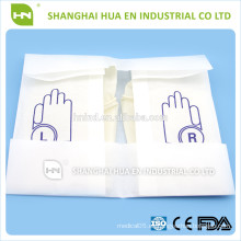 Guantes de látex quirúrgicos desechables en polvo fabricados en China